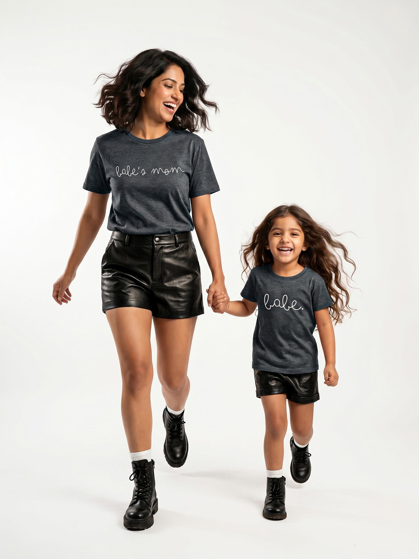 mini & Me Matching T-Shirts – “Babe’s Mom & Babe” (Pack of 2)