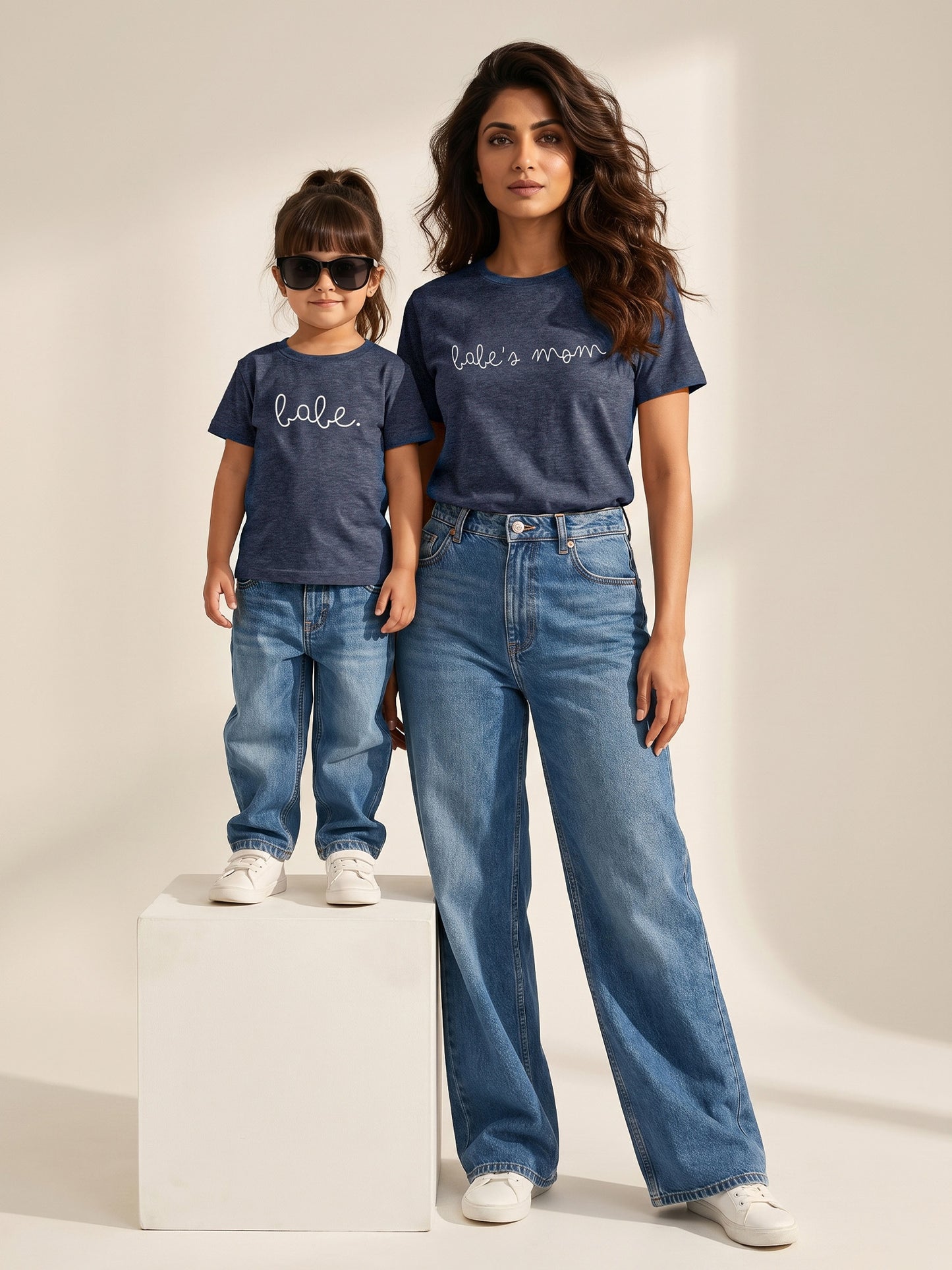 mini & Me Matching T-Shirts – “Babe’s Mom & Babe” (Pack of 2)