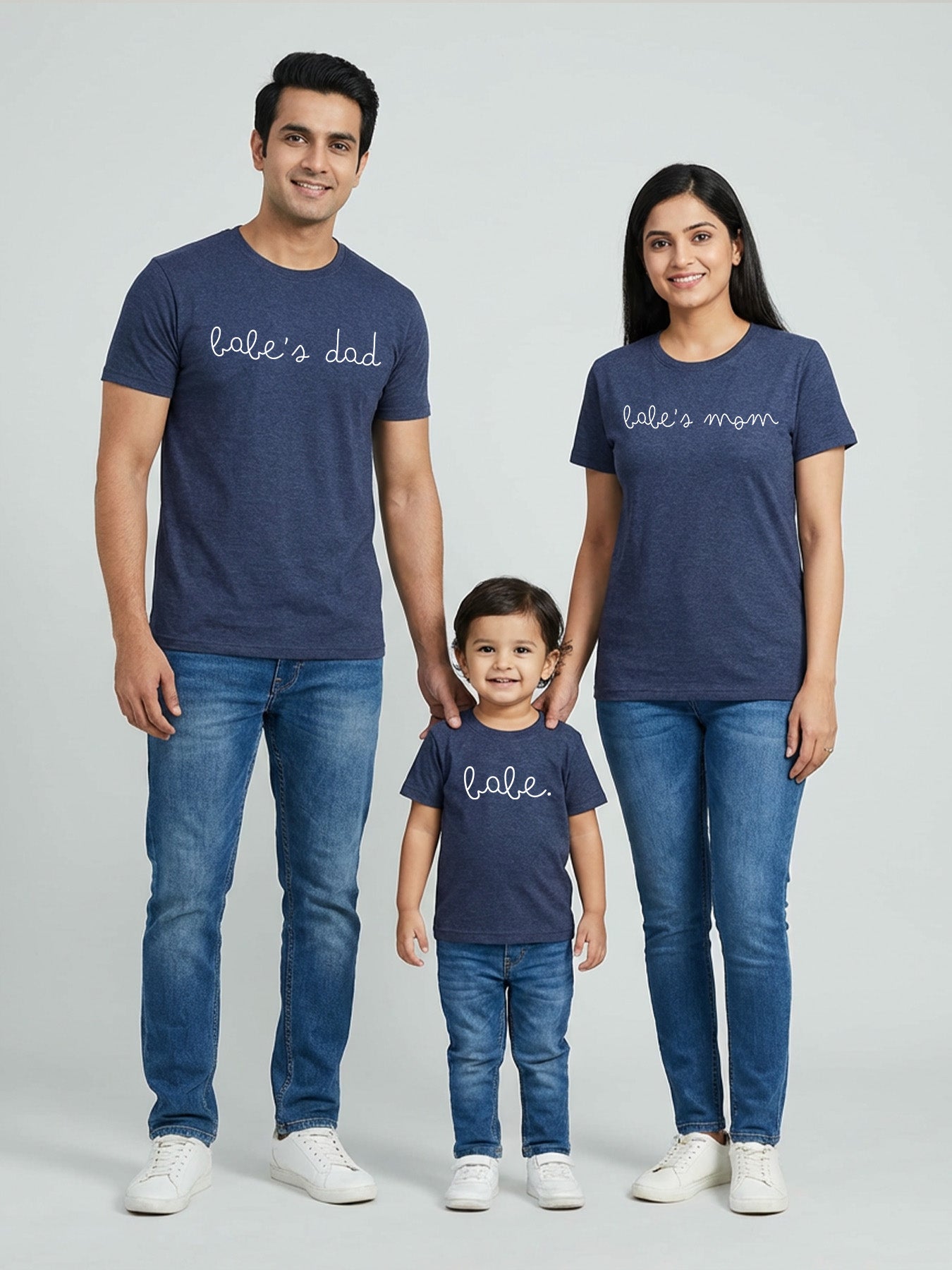 mini & Me Matching T-Shirts – “Babe’s Family” (Pack of 3)