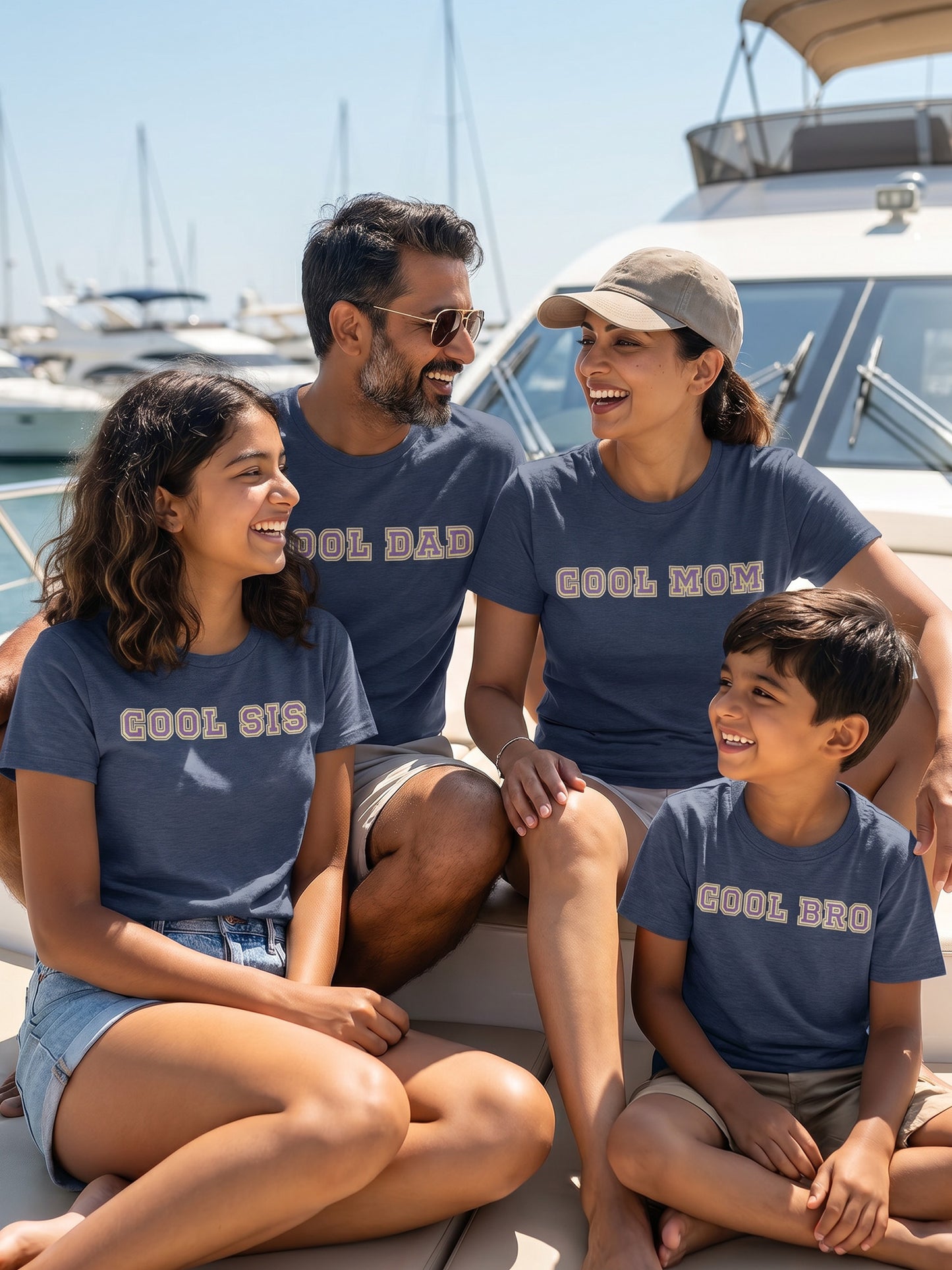 mini & Me Matching T-Shirts – “Cool Family” (Family Pack)