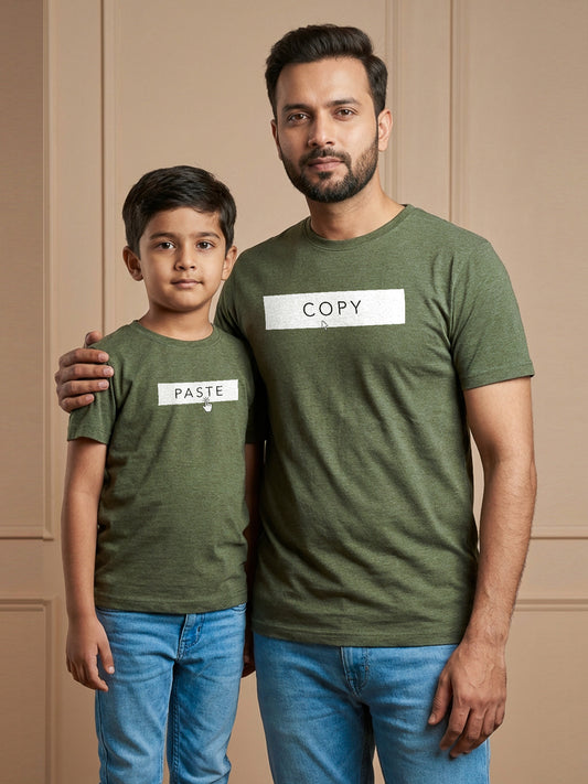 mini & Me Matching T-Shirts – “Copy/Paste” (Pack of 2)