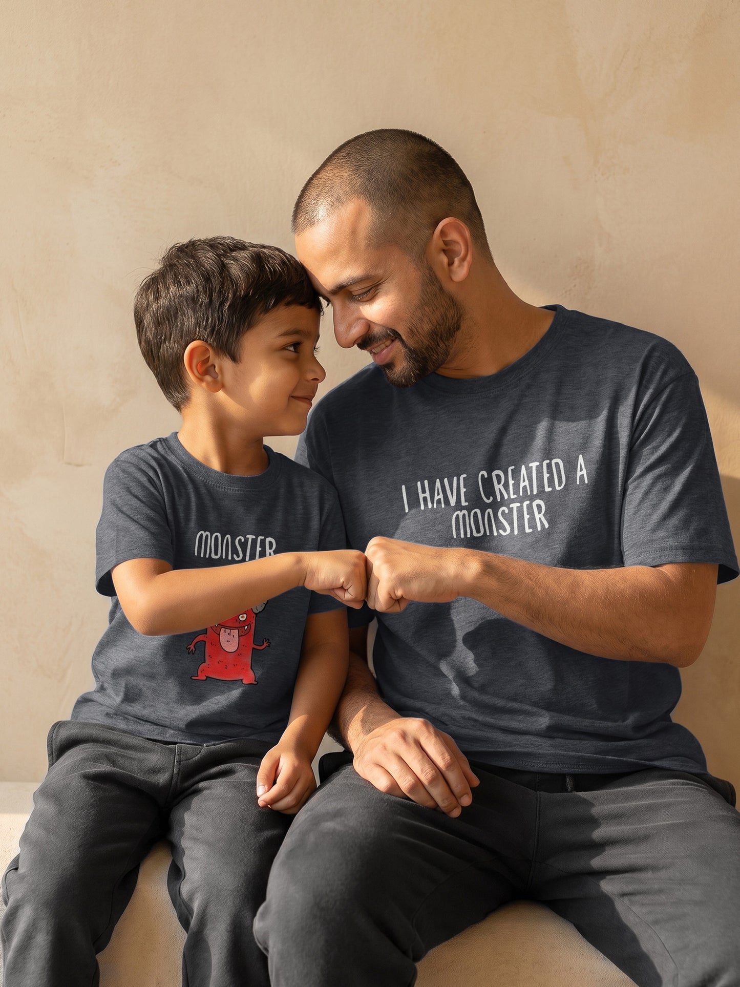 mini & Me Matching T-Shirts – “I’ve Created a Monster & Monster” (Family Pack)