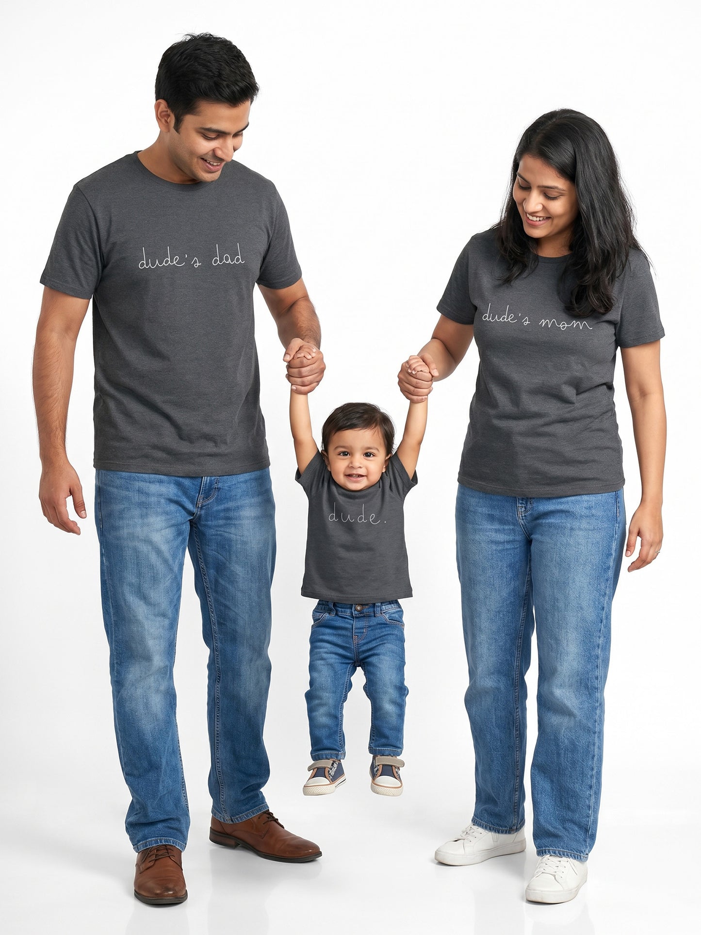 mini & Me Matching T-Shirts – “Dude’s Family” (Family Pack)