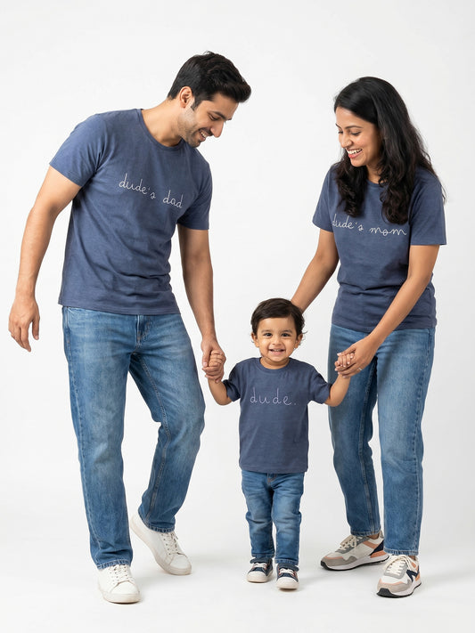 mini & Me Matching T-Shirts – “Dude’s Family” (Family Pack)