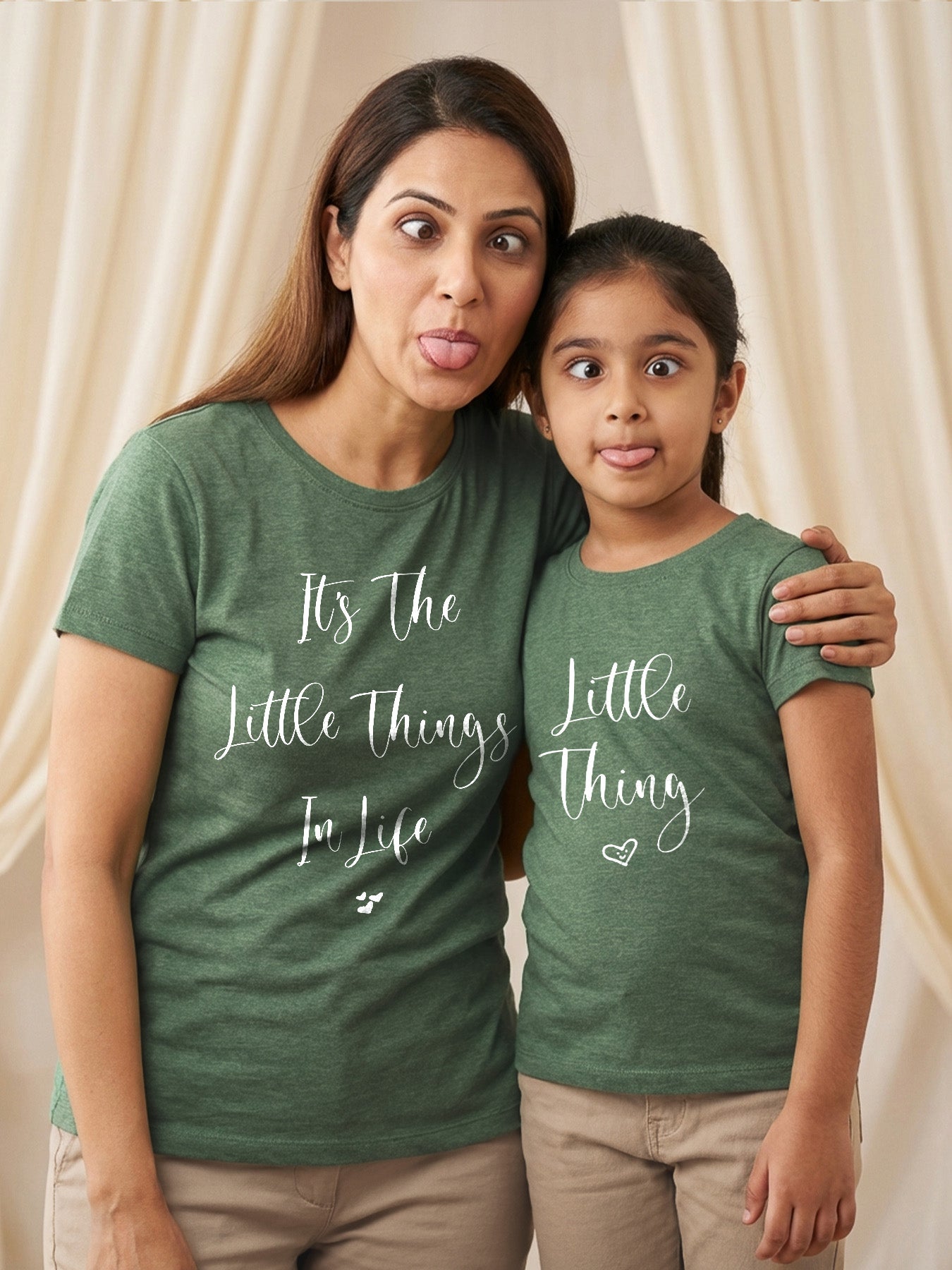 mini & Me Matching T-Shirts – “Little Things” (Pack of 2)