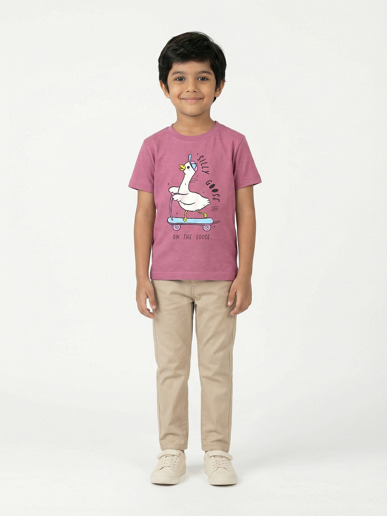mini Graphic Cotton T-shirt - Silly Goose