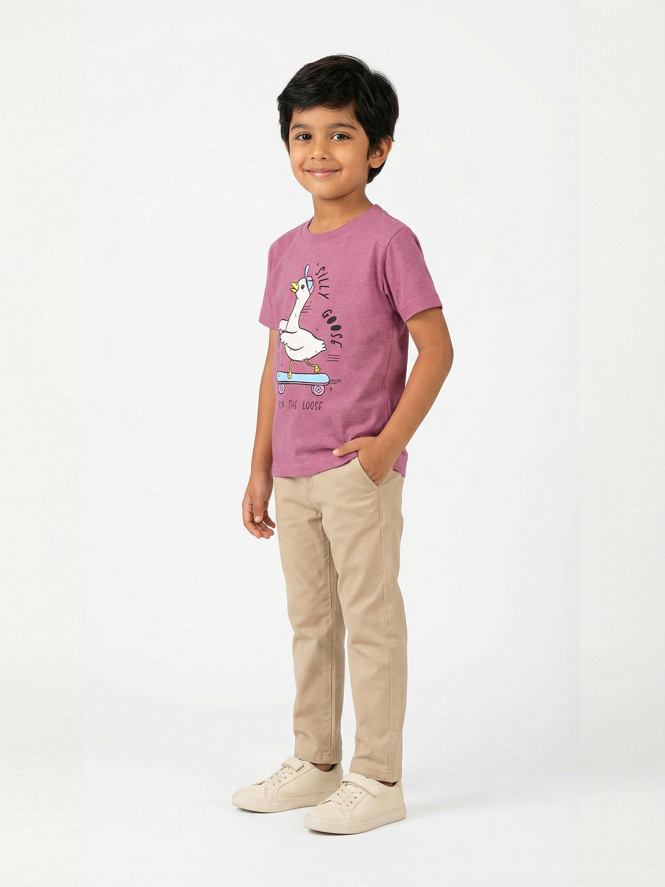 mini Graphic Cotton T-shirt - Silly Goose