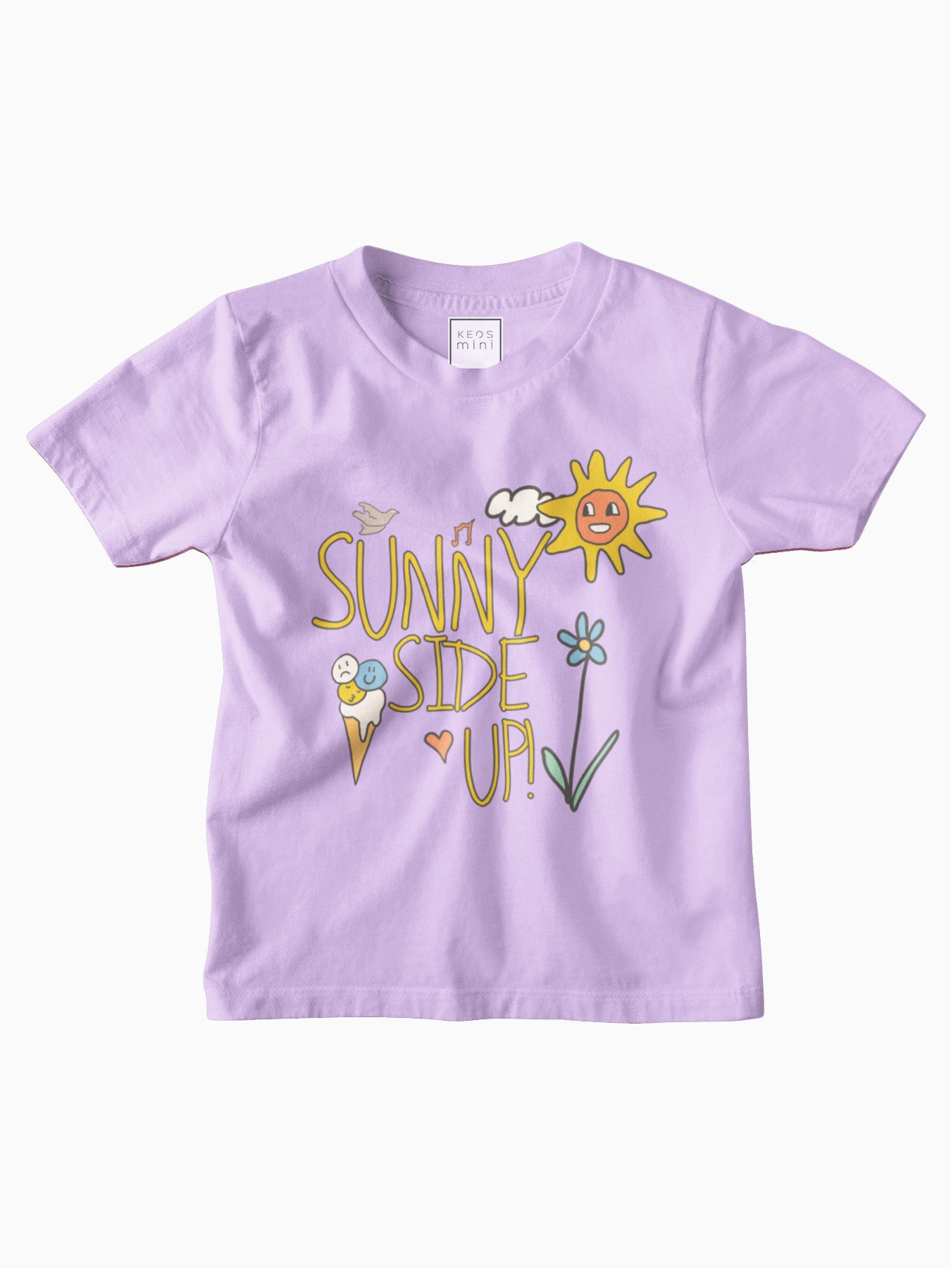 mini Graphic Cotton T-shirt - Sunny Side Up
