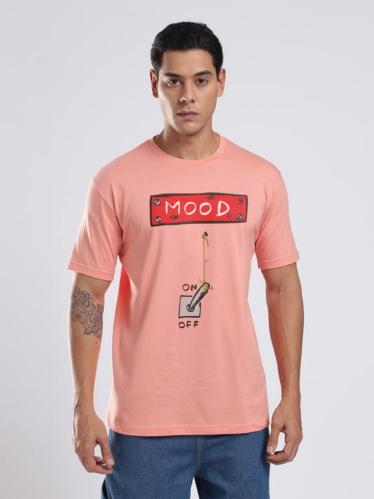 Organic Cotton Graphic T-Shirt – “Mood — Switched ON.” | Regular Fit