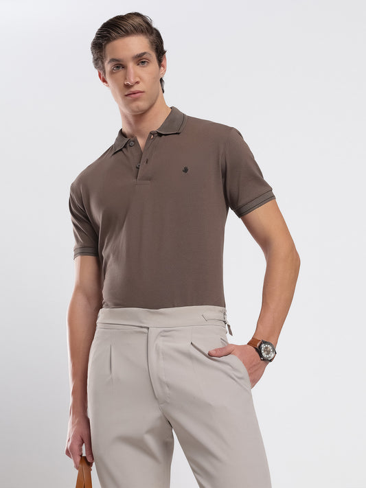 Mocha Brown Men's Polo