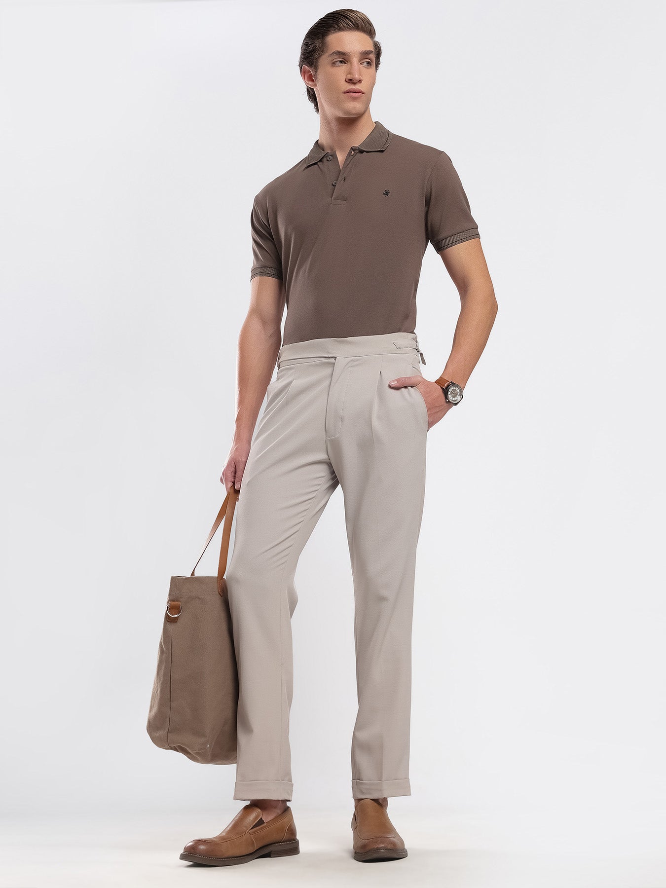 Mocha Brown Men's Polo