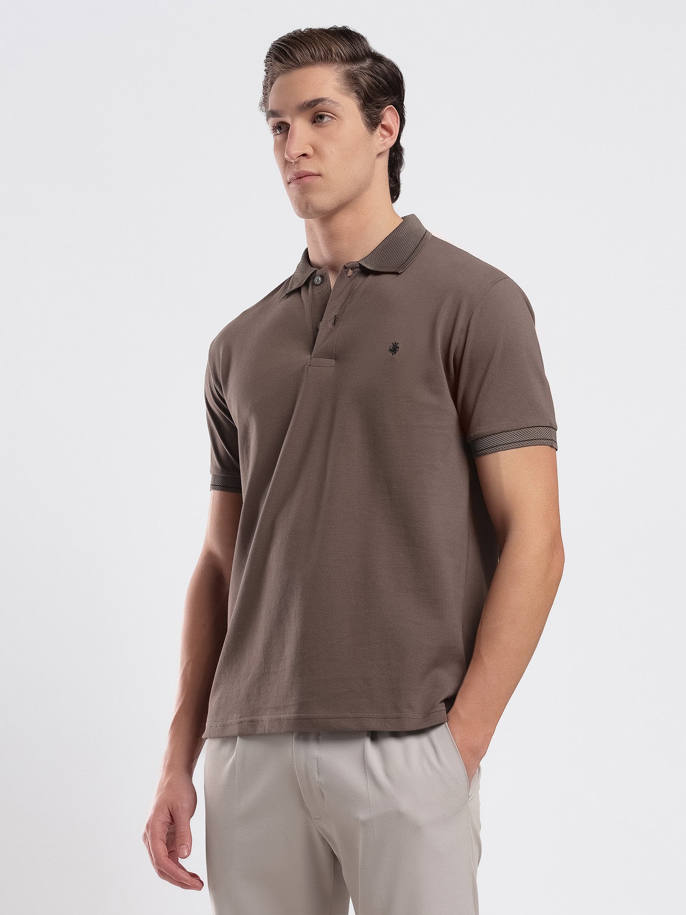Mocha Brown Men's Polo
