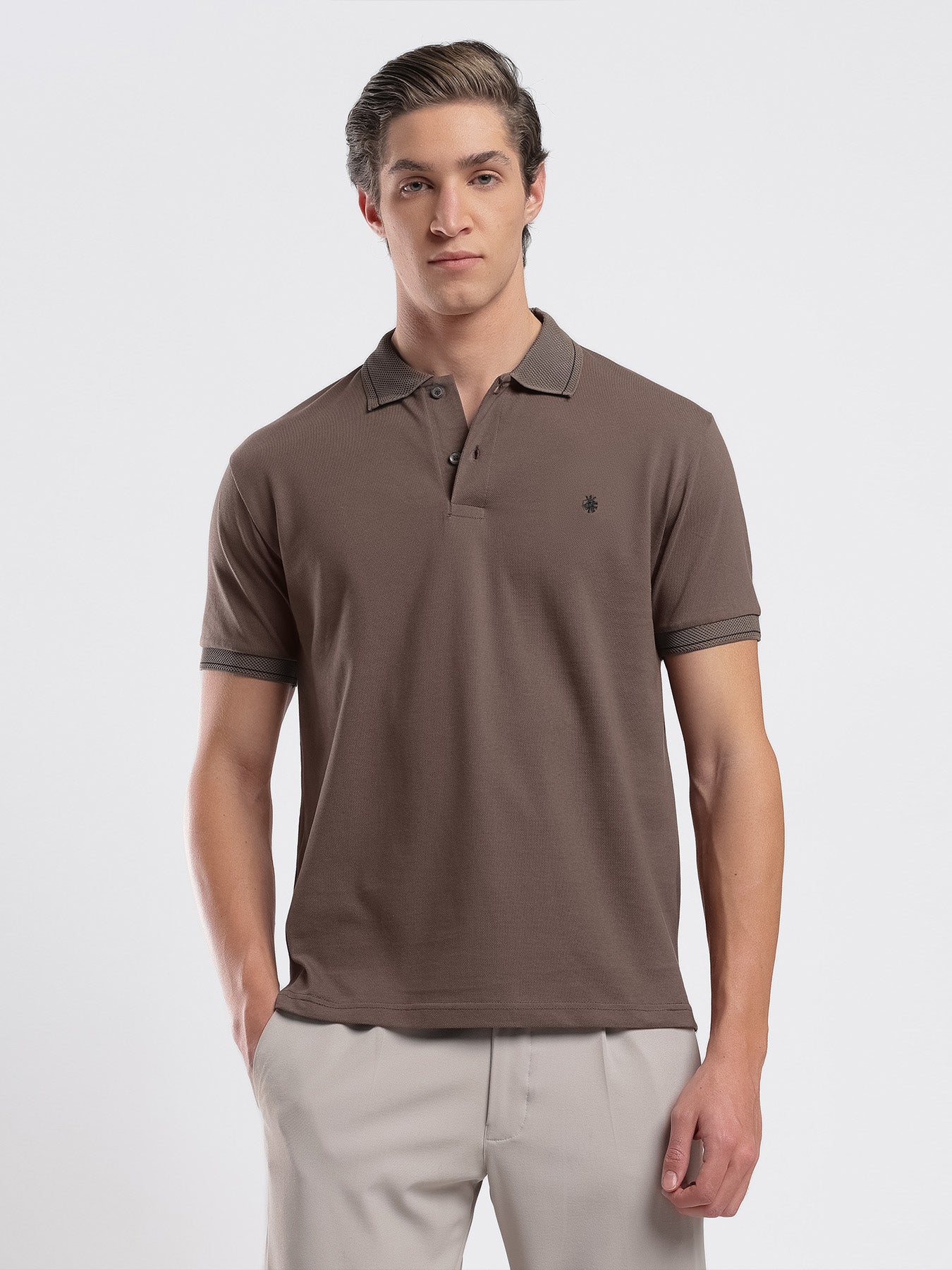 Mocha Brown Men's Polo