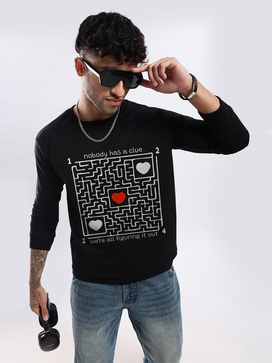 Graphic Sweatshirt - No Clue