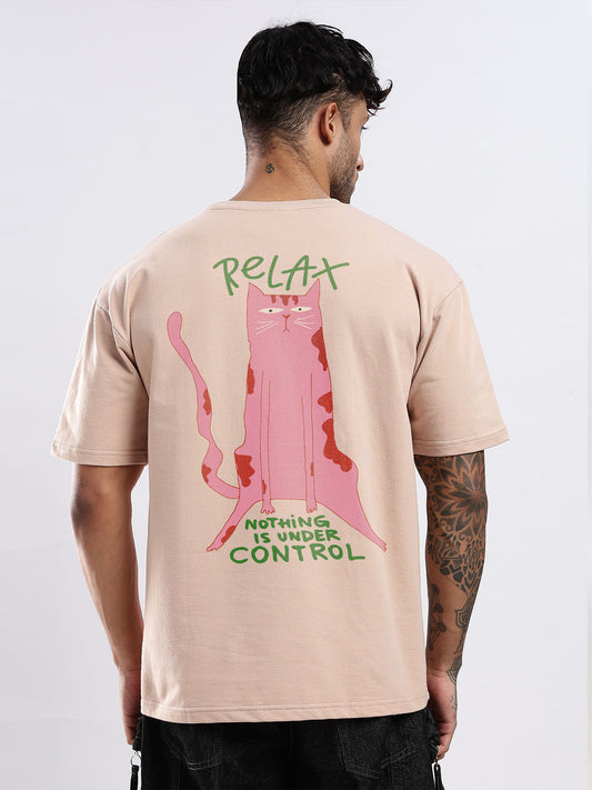 Premium Terry Graphic T-Shirt – Nothing Is Under Control | Oversized Fit | 240 GSM