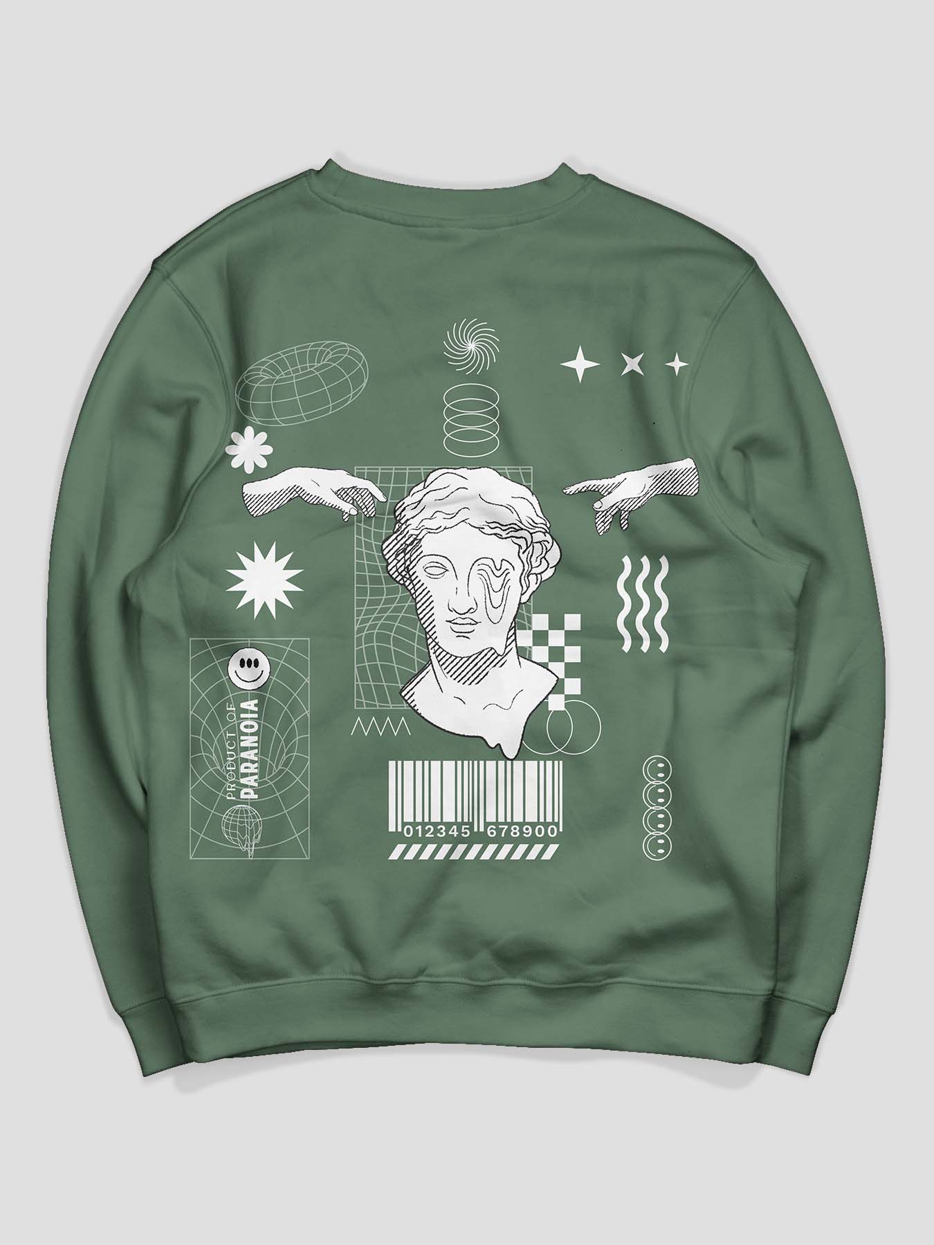 Product of Paranoia Printed Sweatshirt - keos.life
