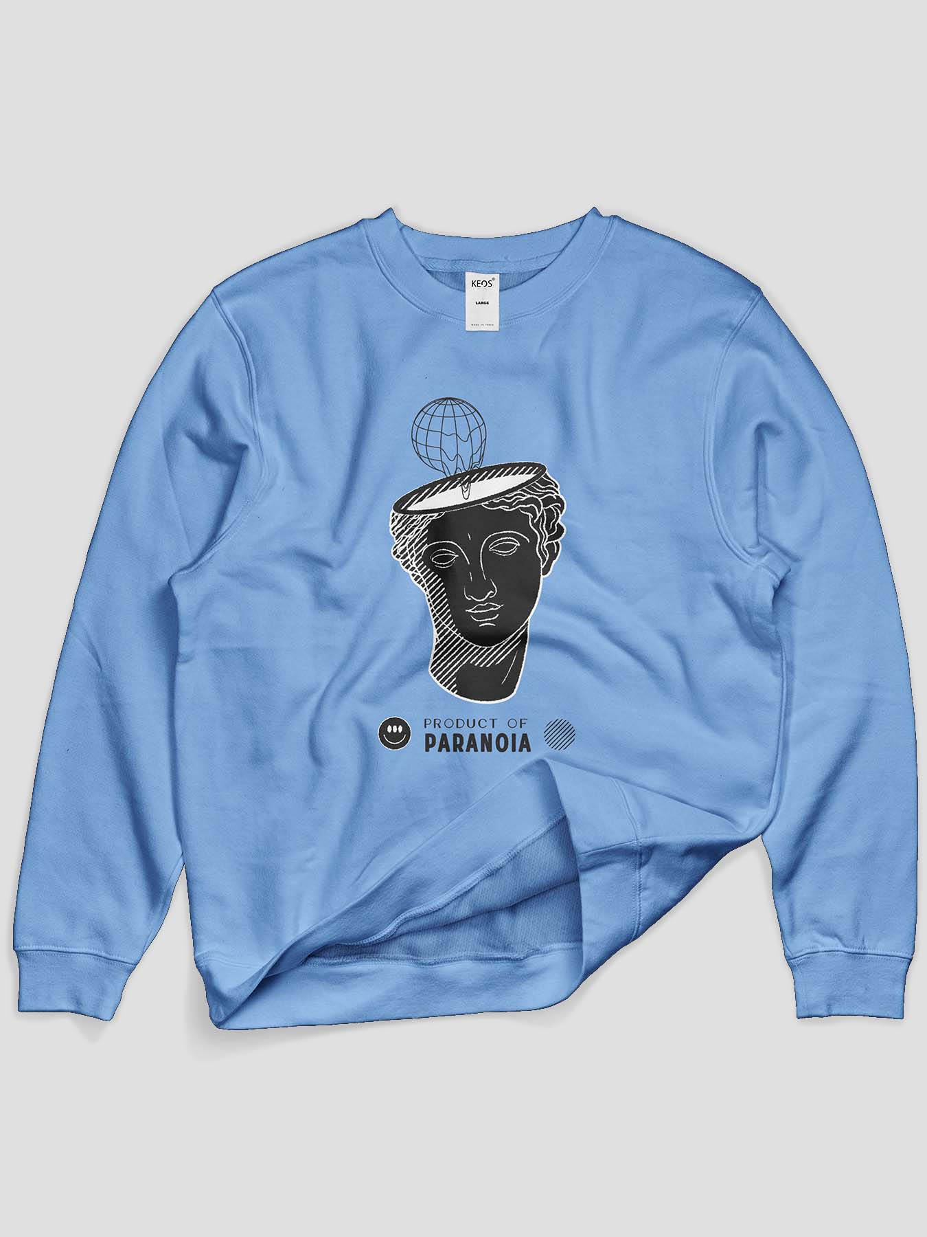 Product of Paranoia Graphic Sweatshirt - keos.life