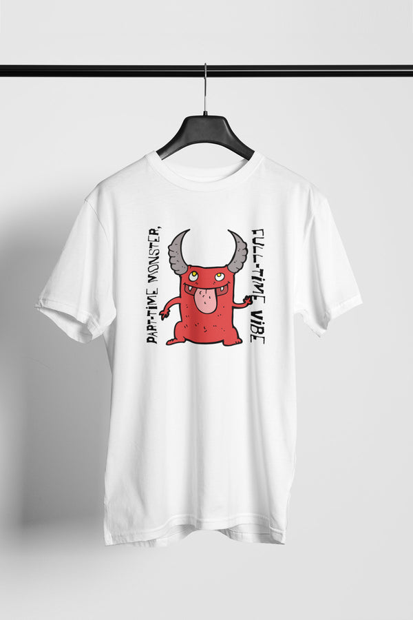 Part time monster, Full time vibe Organic Cotton T-shirt