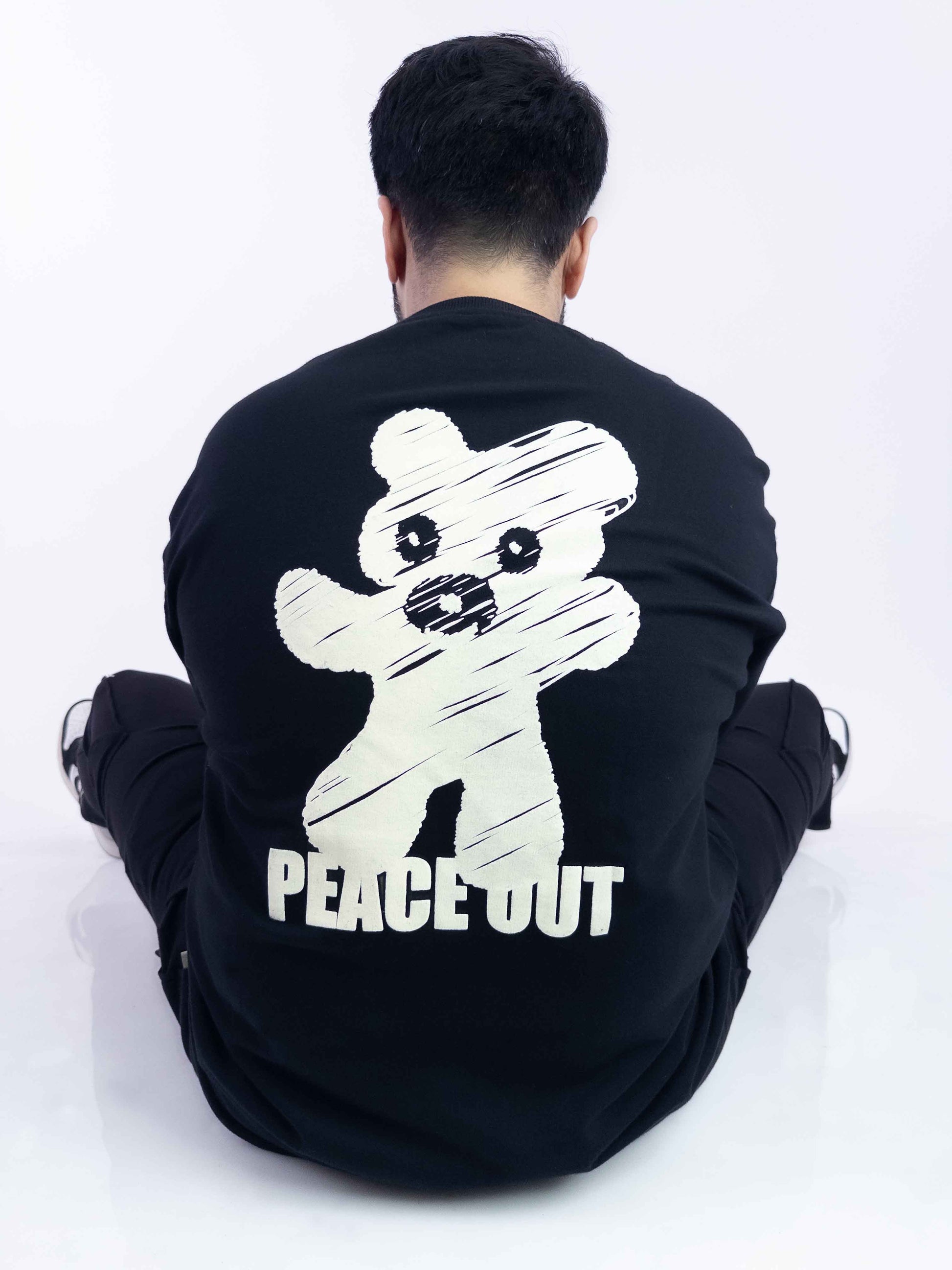 Peace Out Premium French Terry Oversized T-shirt - keos.life