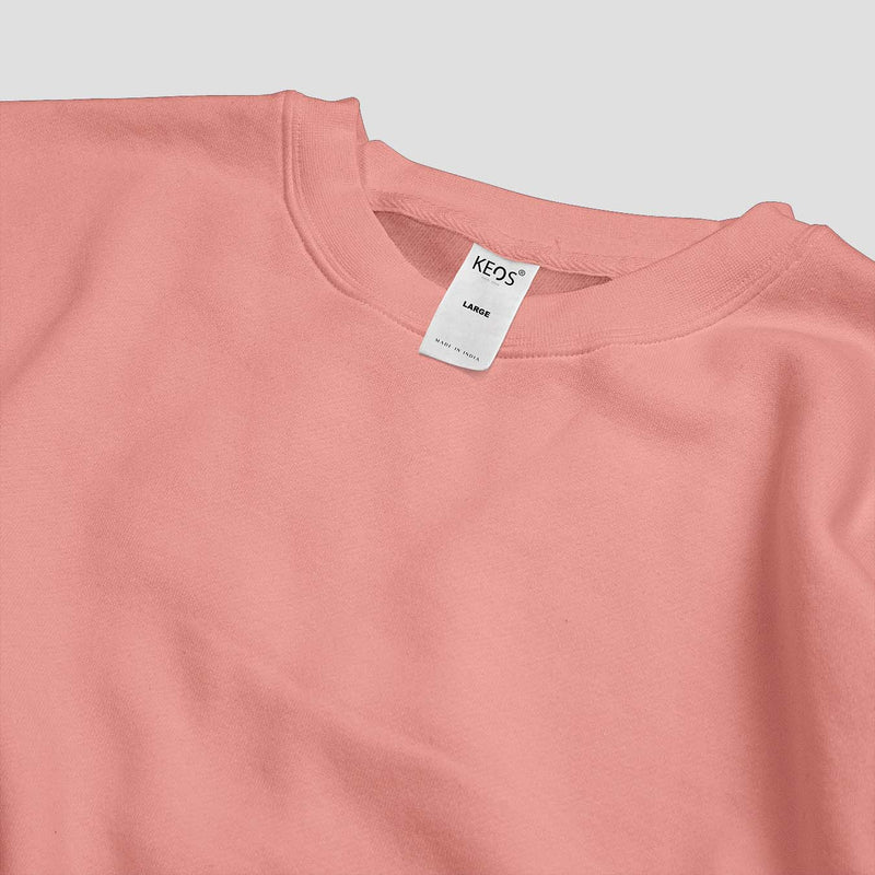 Essential Crewneck Sweatshirt - Peach - keos.life