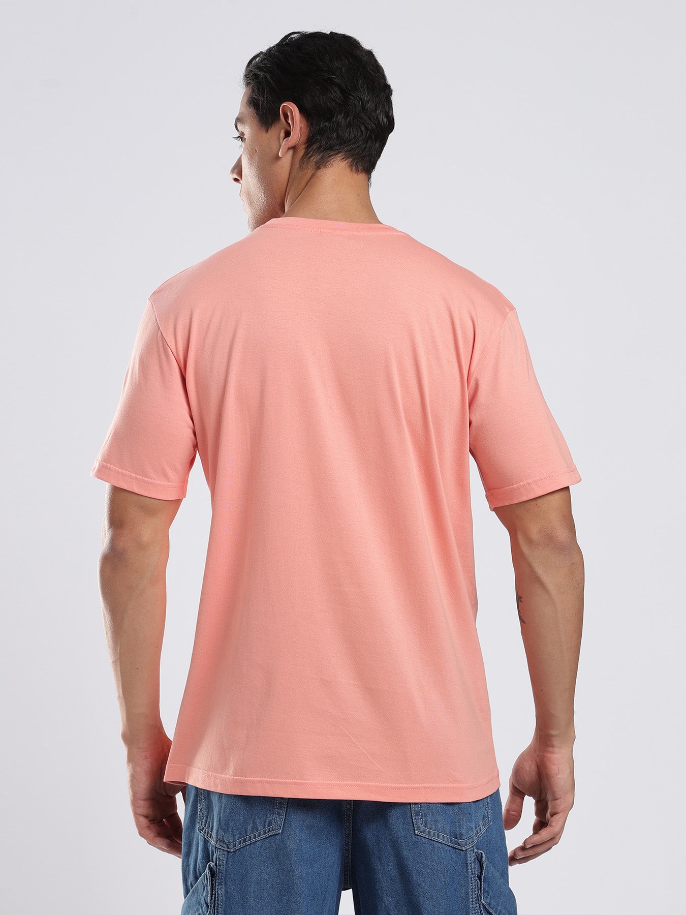 Organic Cotton Essential T-shirt - Peach | Regular Fit