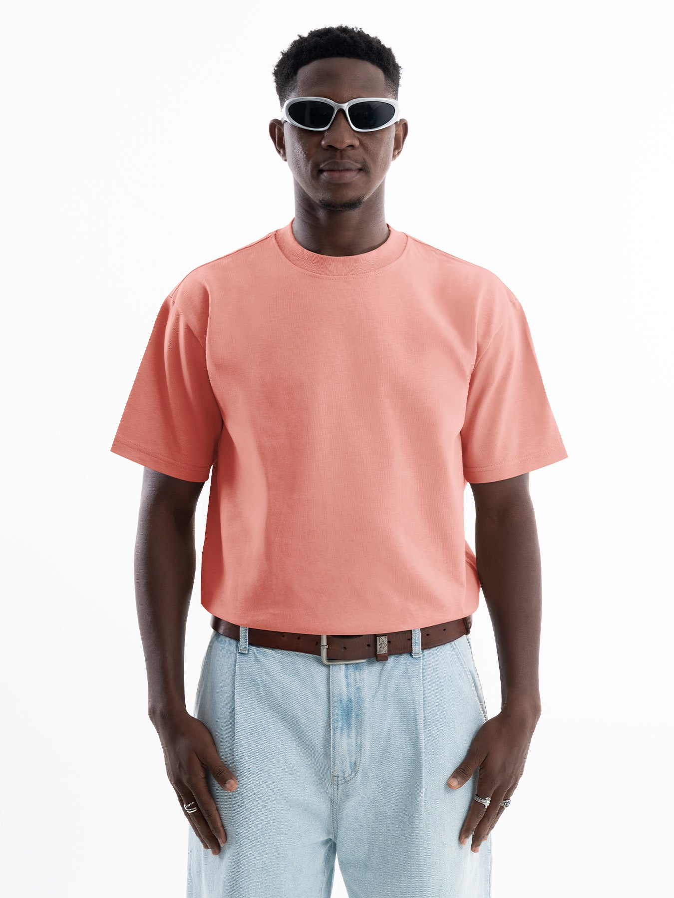 Organic Cotton Essential T-shirt - Peach | Regular Fit