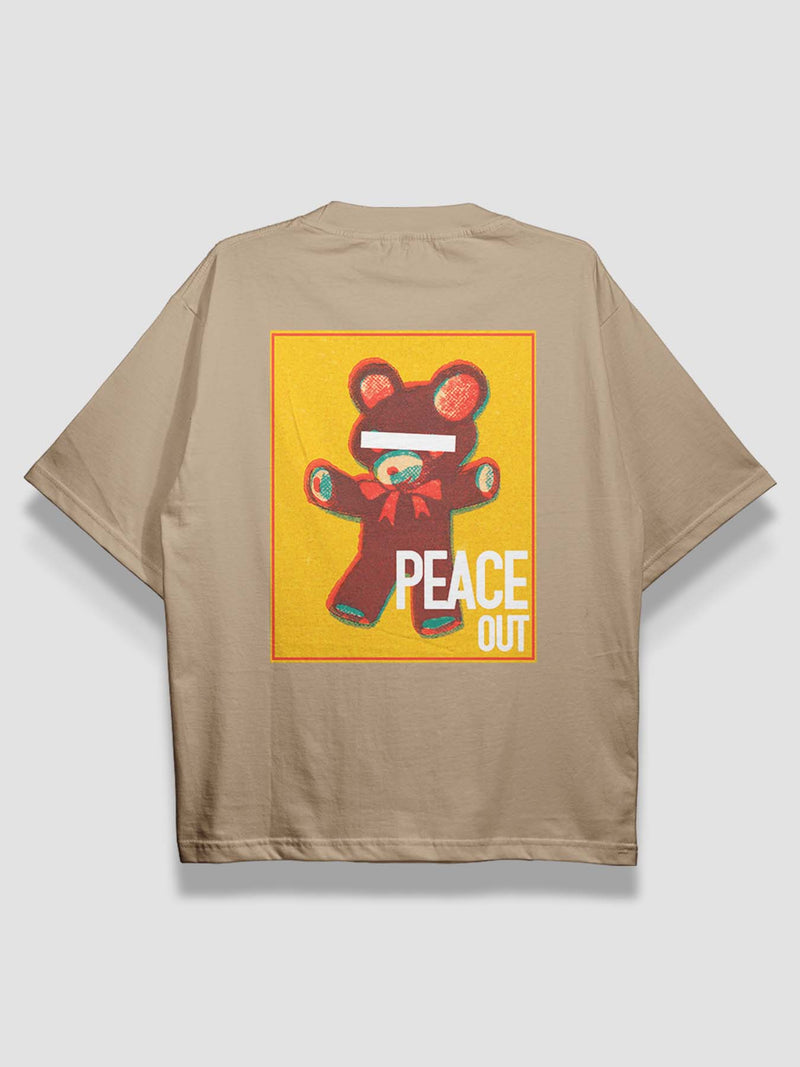 Peace Out Urban Fit Oversized T-shirt