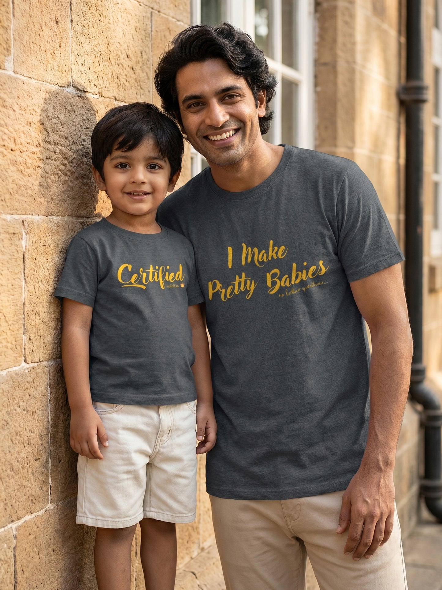 mini & Me Matching T-Shirts – “I Make Pretty Babies” (Pack of 2)