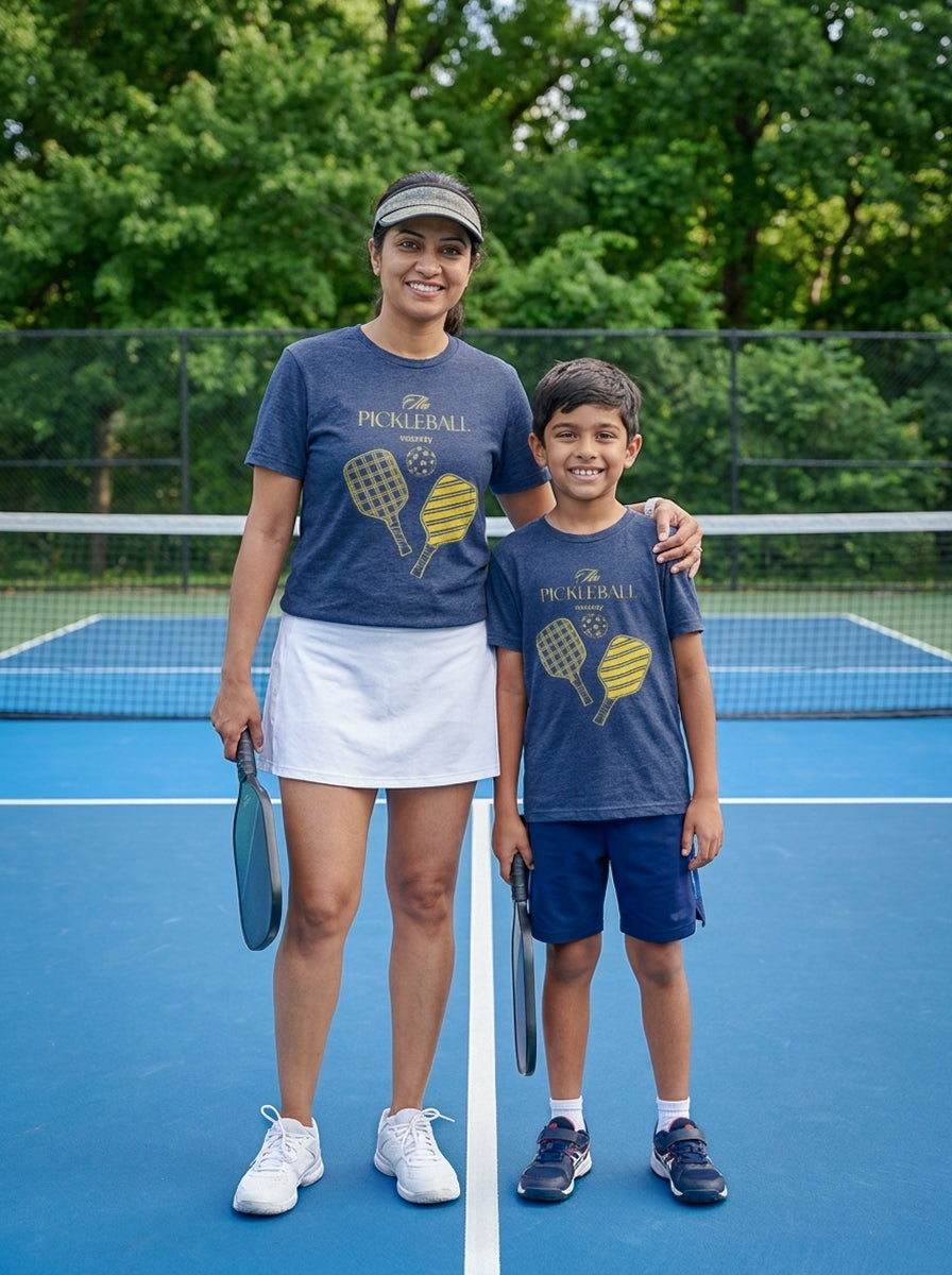 mini & Me Matching T-Shirts – “The Pickleball Society” (Pack of 2) 1112