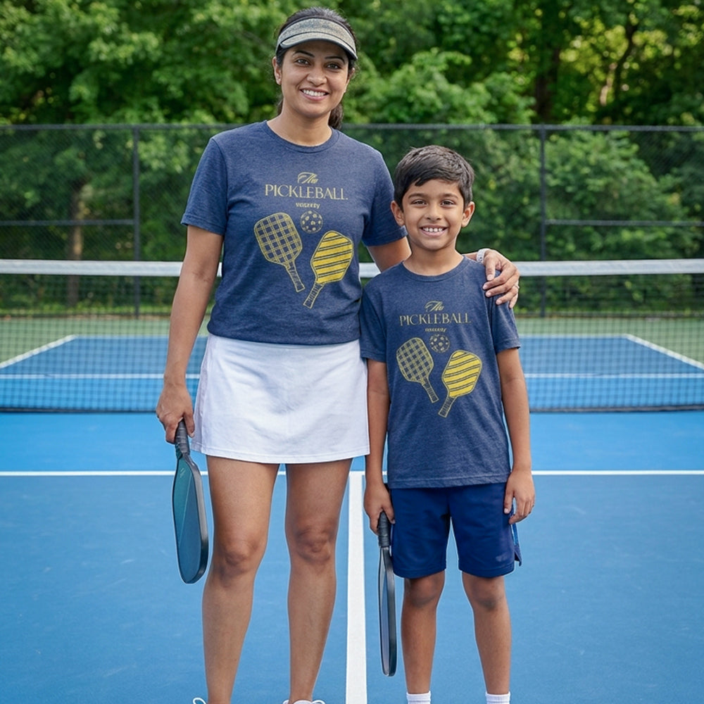 mini & Me Matching T-Shirts – “The Pickleball Society” (Pack of 2) 4112