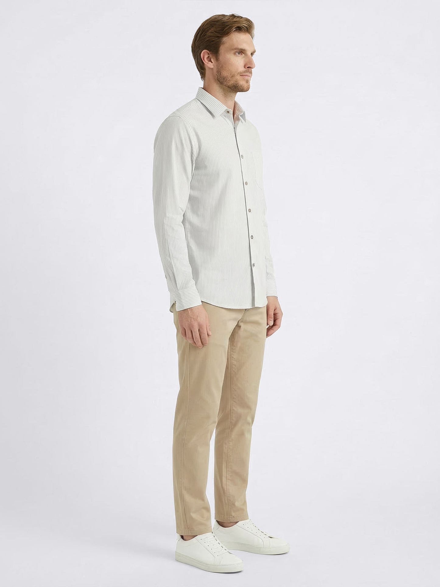 Riviera Stripe Men's Cotton Shirt
