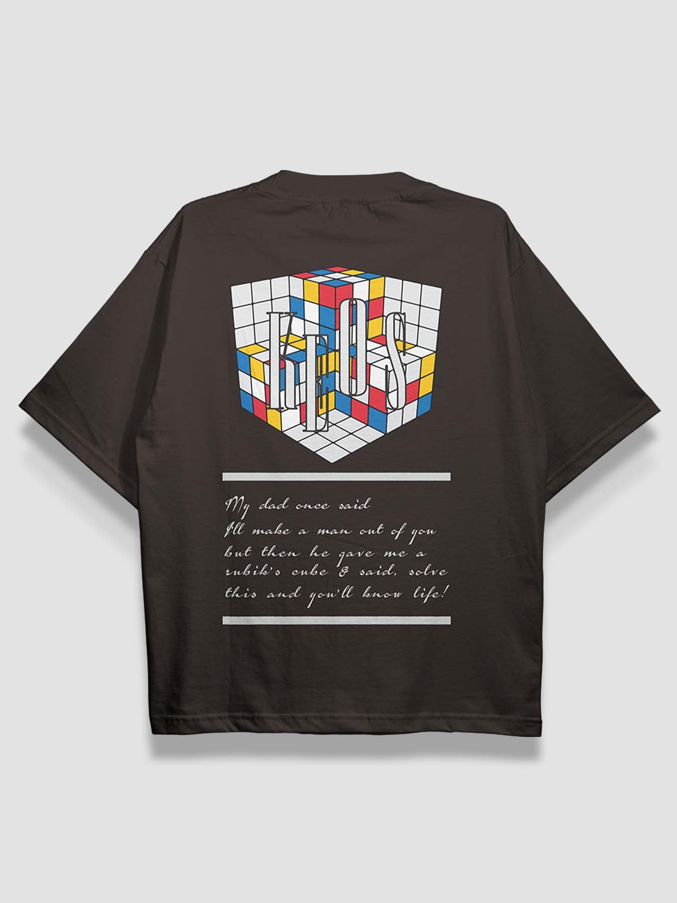 Rubik's Cube Urban Fit Oversized T-shirt - keos.life