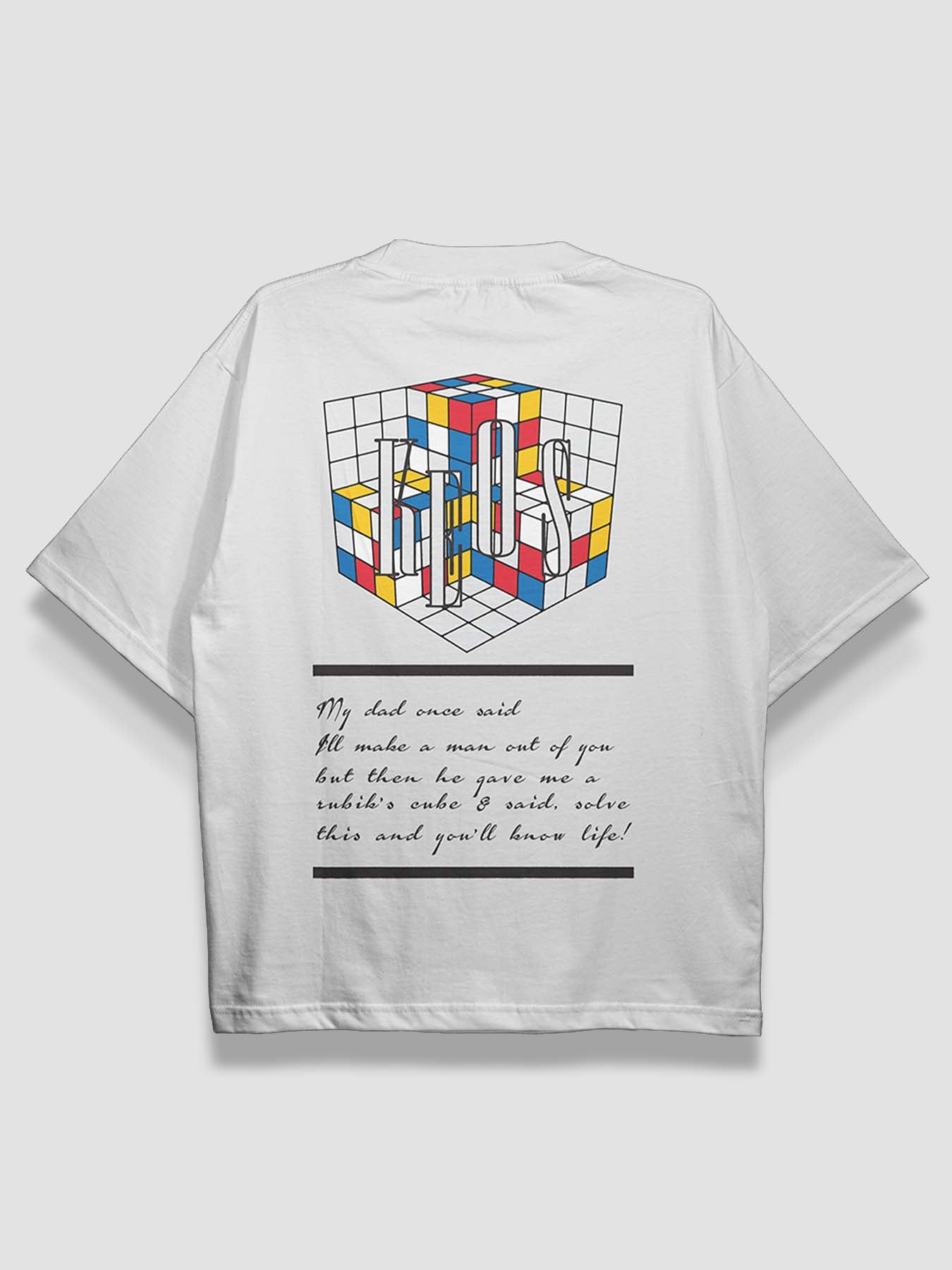 Rubik's Cube Urban Fit Oversized T-shirt - keos.life