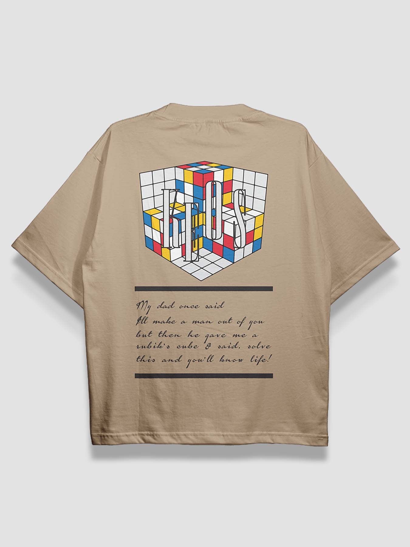 Rubik's Cube Urban Fit Oversized T-shirt - keos.life