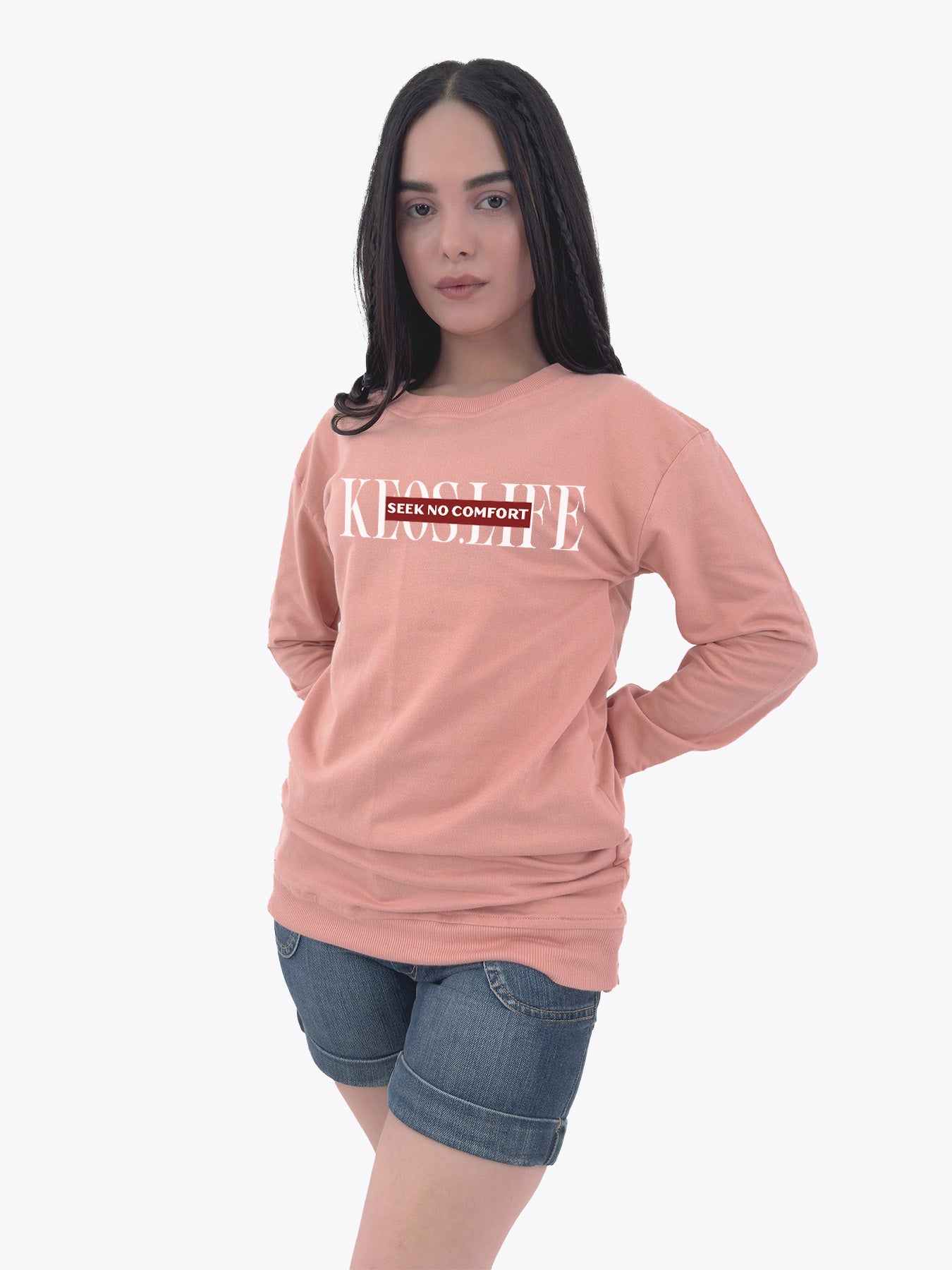 Seek No Comfort Printed Sweatshirt