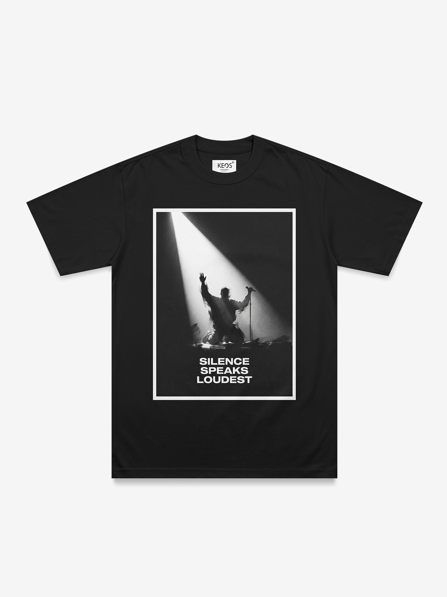 Organic Cotton Graphic T-Shirt – Silence Speaks Loudest. | Regular Fit