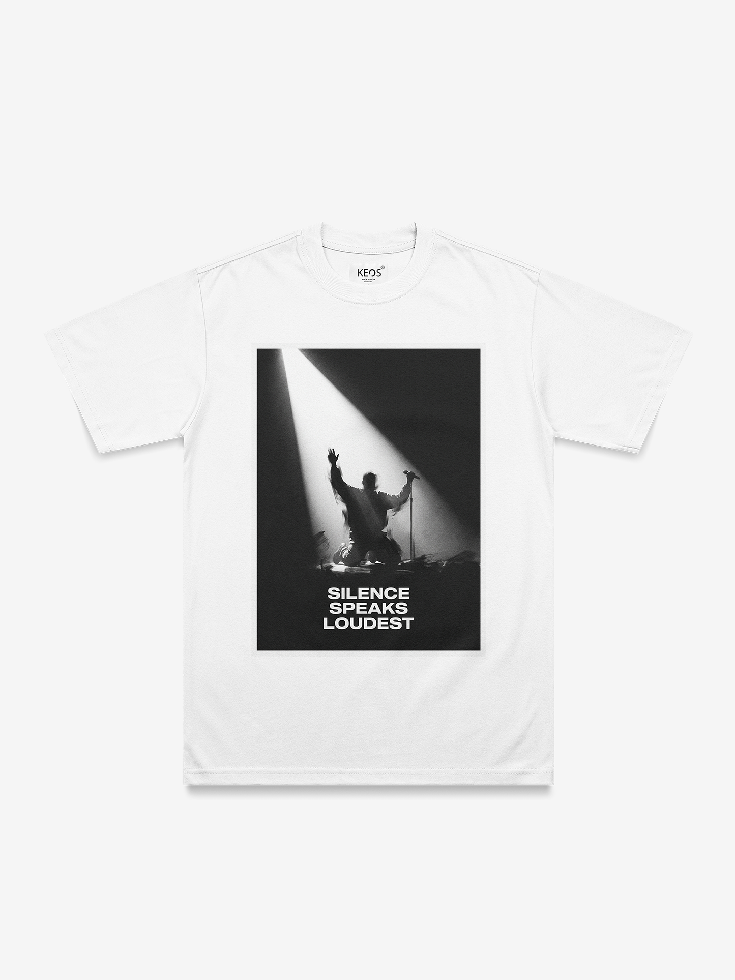 Organic Cotton Graphic T-Shirt – Silence Speaks Loudest. | Regular Fit