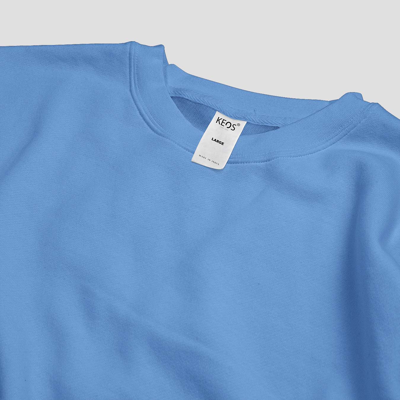 Essential Crewneck Sweatshirt - Sky Blue - keos.life