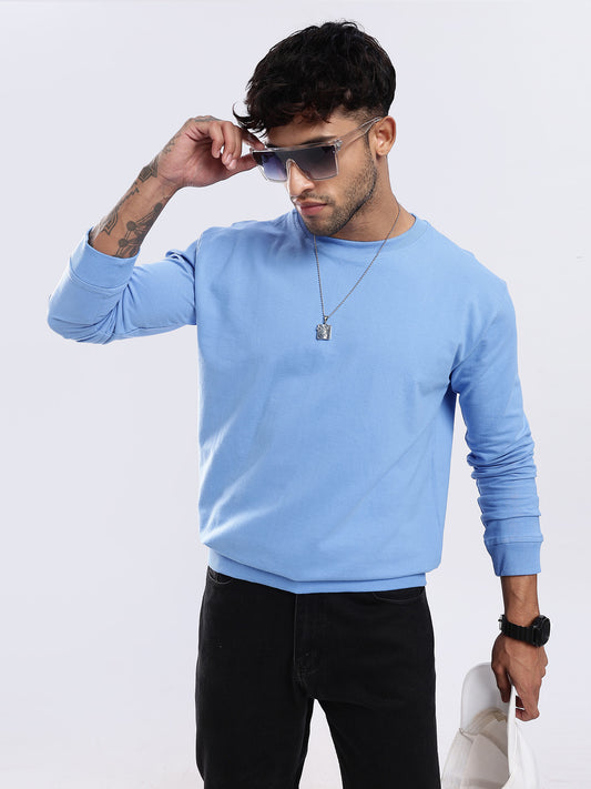 Essential Crewneck Sweatshirt - Sky Blue