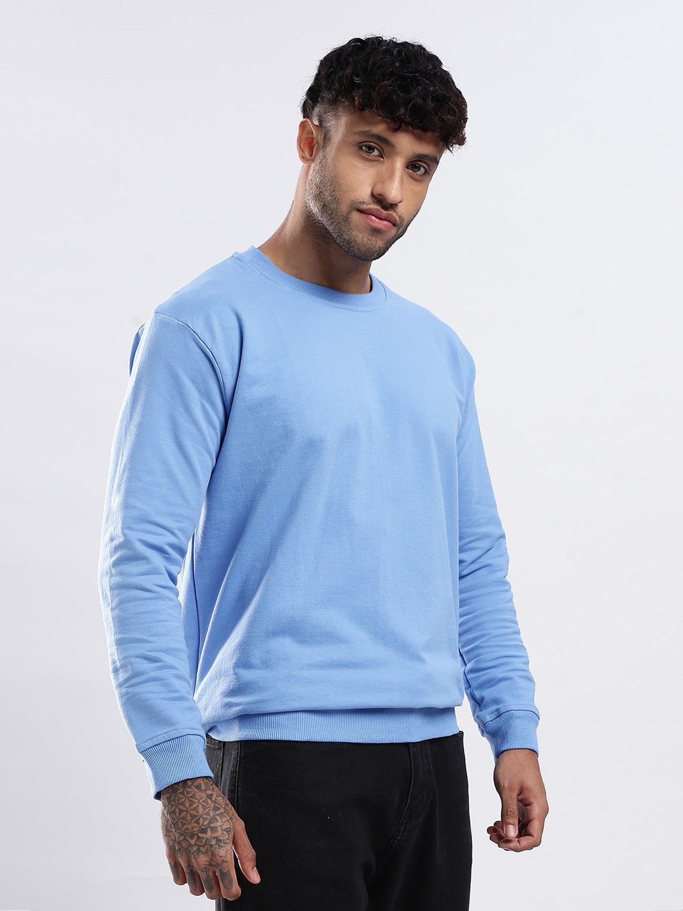 Essential Crewneck Sweatshirt - Sky Blue
