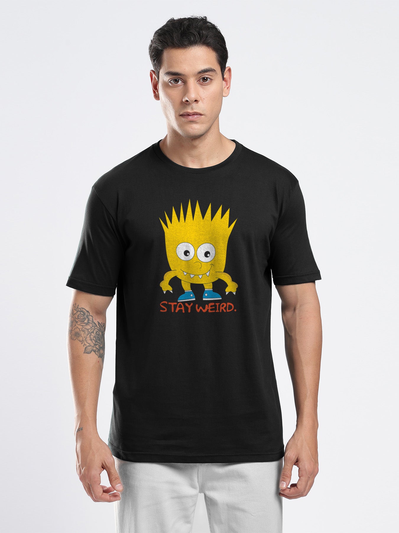 Organic Cotton Graphic T-Shirt – Stay Weird | Regular Fit