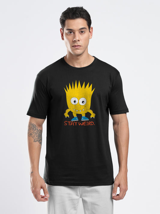 Organic Cotton Graphic T-Shirt – Stay Weird | Regular Fit