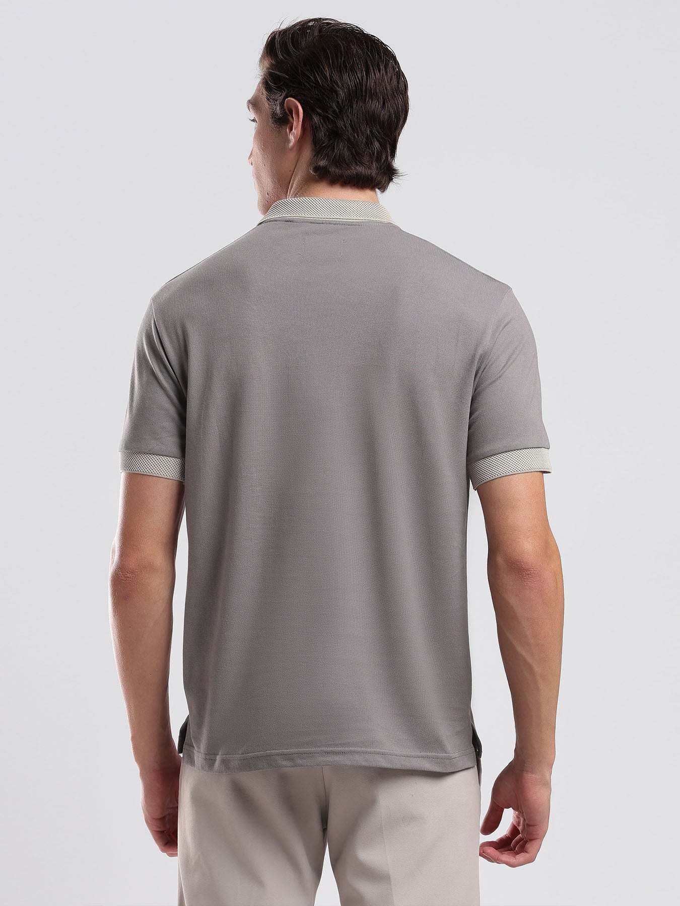Stone Grey Men's Polo