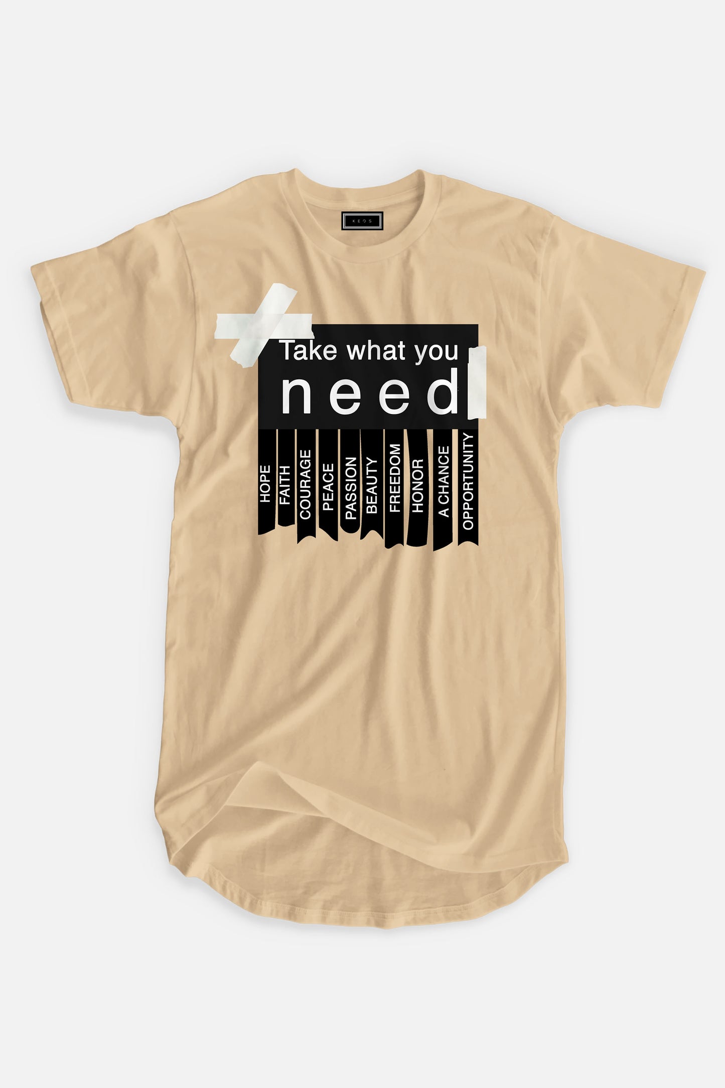 Longline Take What Organic Cotton T-shirt - keos.life