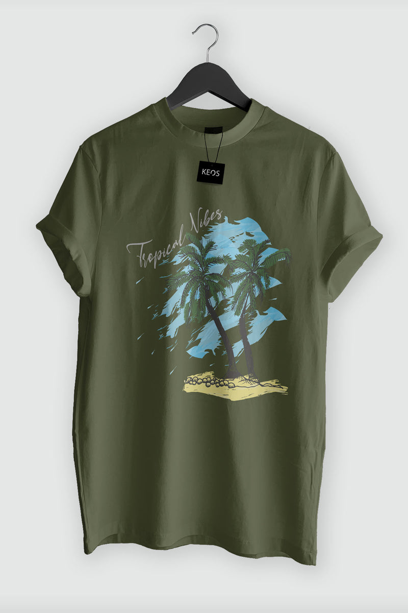 Tropical Vibes Organic Cotton T-shirt