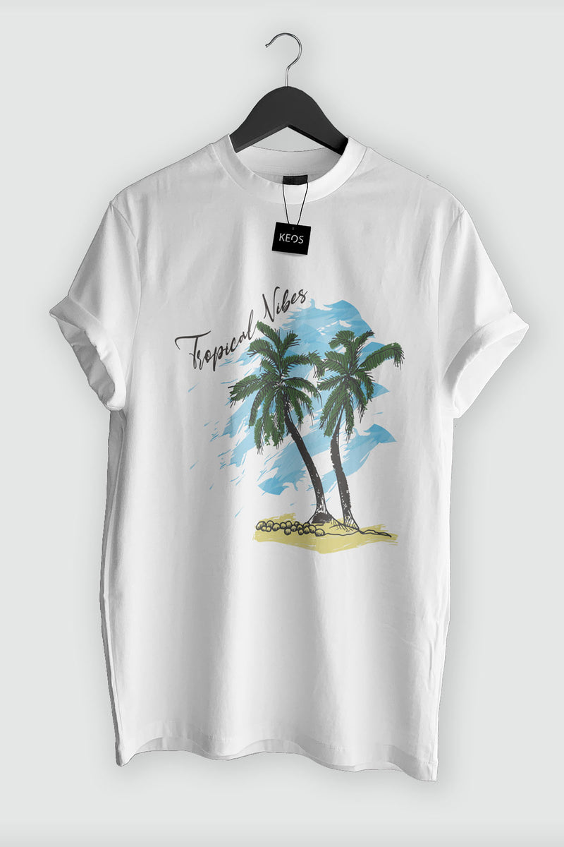 Tropical Vibes Organic Cotton T-shirt