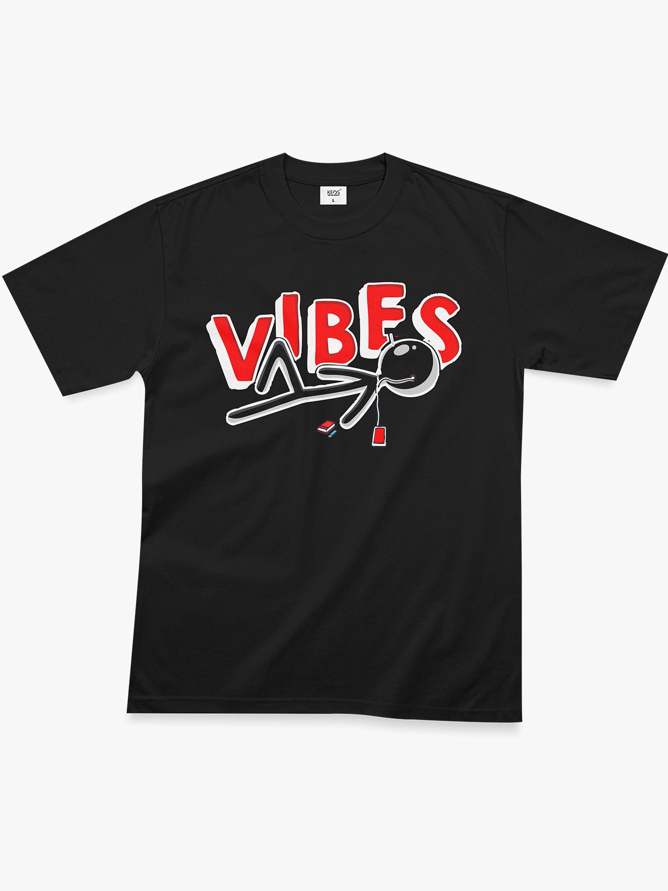 Organic Cotton Graphic T-Shirt – “Vibes” | Regular Fit