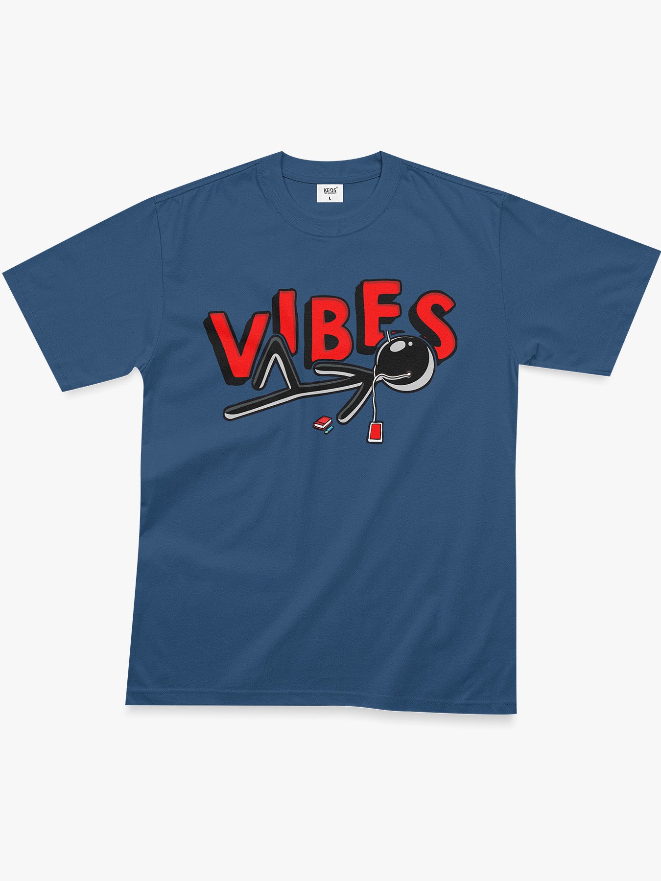 Organic Cotton Graphic T-Shirt – “Vibes” | Regular Fit