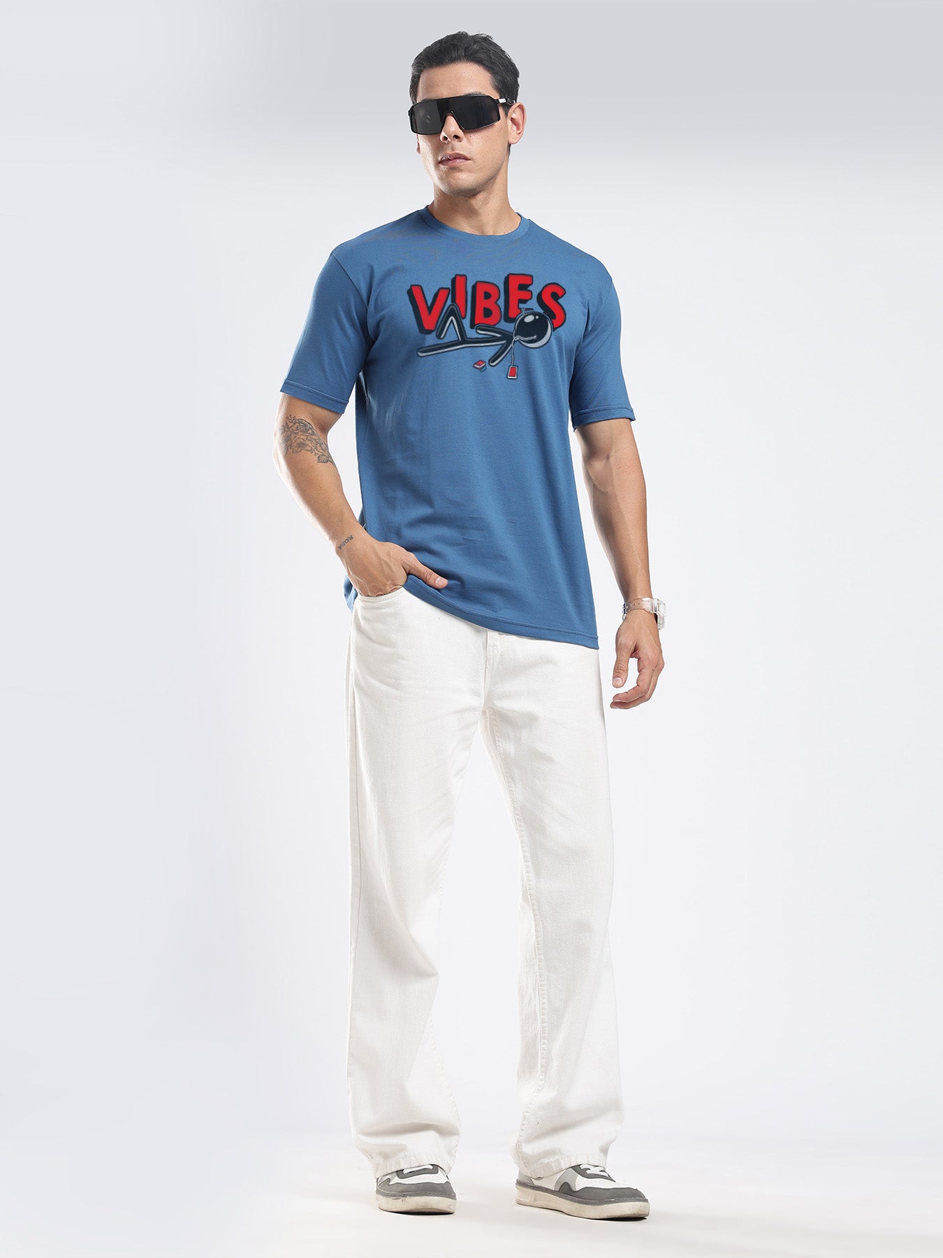 Organic Cotton Graphic T-Shirt – “Vibes” | Regular Fit