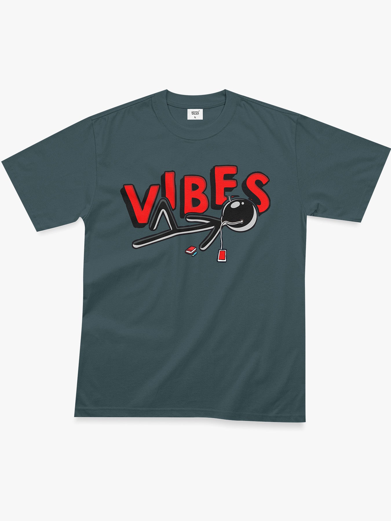 Organic Cotton Graphic T-Shirt – “Vibes” | Regular Fit